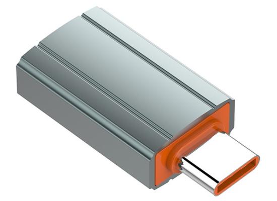 LDNIO LC140 USB-A to Type-C Adapter, Fast Transmission, Universal Device, Insert to use, Aluminum Material - Grey